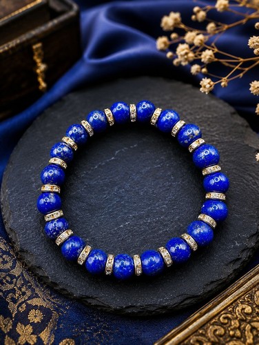 Bracciale perline lapislazzuli - perline,