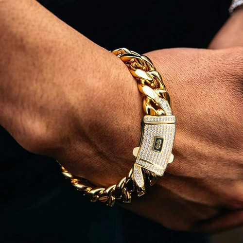 Bracciale catena maglia cubana