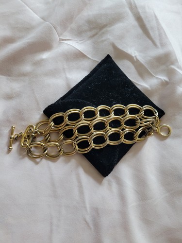 Bracciale catena tripla maglia